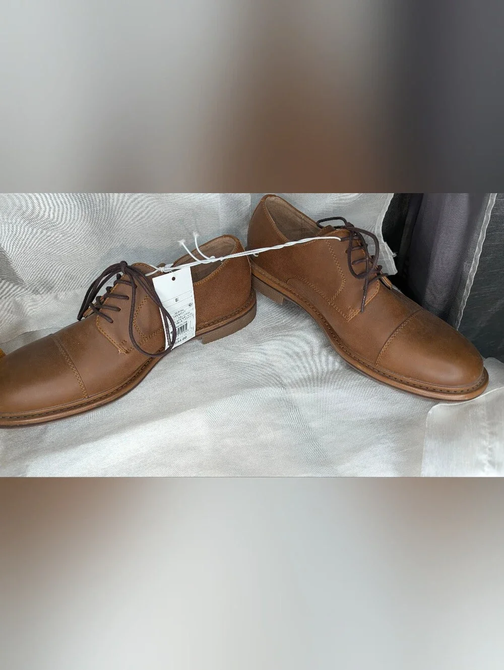 Merona Men's Brown Leather Lace-Up Dress Shoes